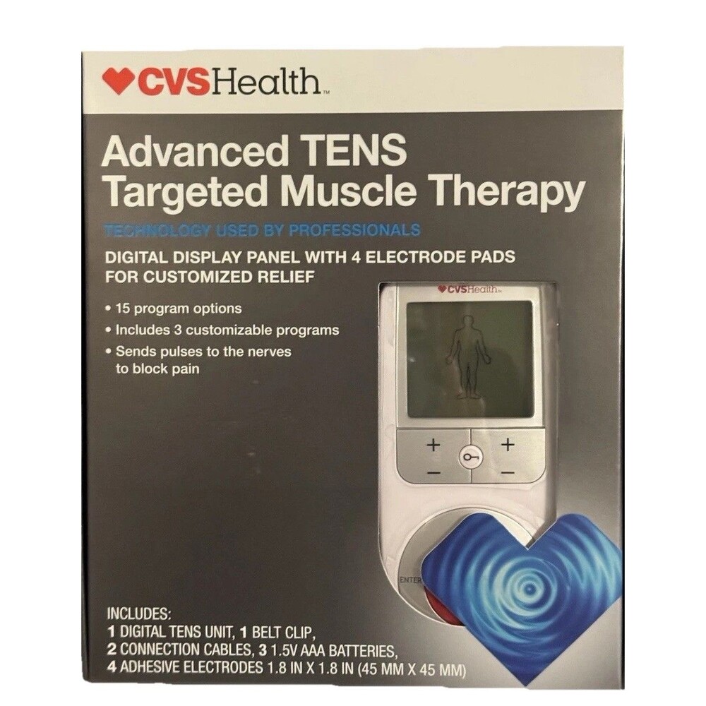 CVS Health Advanced TENS Muscle Therapy Device with 15 Program Options Medical